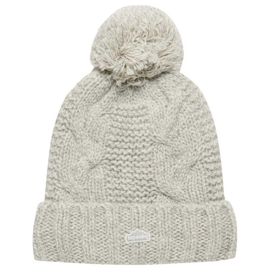 Superdry Γυναικείο σκουφάκι Cable Knit Bobble Beanie